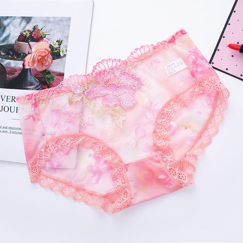 🔥Buy 7 get 7 free🔥Antibacterial cotton panty with lace embroidery-8