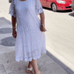 🔥HOT Sale🔥Solid Color Short Sleeve Lace Dress-7