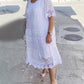 🔥HOT Sale🔥Solid Color Short Sleeve Lace Dress-8