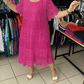 🔥HOT Sale🔥Solid Color Short Sleeve Lace Dress-13