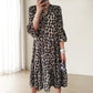 🔥Limited Time 50% OFF🔥Casual Leopard Print Button Front Dress-4