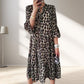 🔥Limited Time 50% OFF🔥Casual Leopard Print Button Front Dress-6