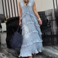 🌷Limited Time 74% OFF💞Fashion V-Neck Sleeveless Layered Ruffled Dress-3