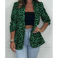 🌷Limited Time 60% OFF💞Women's Leopard Print Long Sleeve Blazer-2