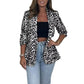 🌷Limited Time 60% OFF💞Women's Leopard Print Long Sleeve Blazer-4
