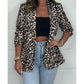 🌷Limited Time 60% OFF💞Women's Leopard Print Long Sleeve Blazer-3