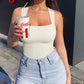 ✨New Arrival🩱Sexy Square Neck Sleeveless Tummy Control Tank Tops Bodysuits-8