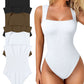 ✨New Arrival🩱Sexy Square Neck Sleeveless Tummy Control Tank Tops Bodysuits-10