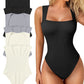 ✨New Arrival🩱Sexy Square Neck Sleeveless Tummy Control Tank Tops Bodysuits-18