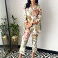 🌸42% off Autumn Suits🌸 Casual Floral Print Two-Piece Set-4