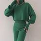 🌷Limited Time 50% OFF💞Women's Long-sleeve High Neck Crop Top and Pants Set-10
