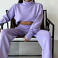 🌷Limited Time 50% OFF💞Women's Long-sleeve High Neck Crop Top and Pants Set-11