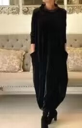 🌸Hot Sale 60% OFF🌸New slimming long dress with round neck.-4