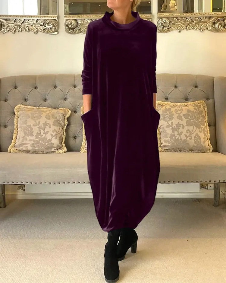 🌸Hot Sale 60% OFF🌸New slimming long dress with round neck.-6