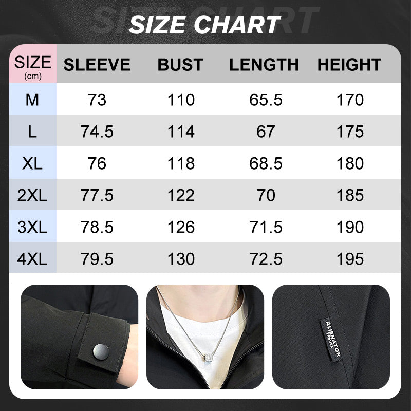 BEST SELLING 64%OFF--Men's Stylish Full Zip Jacket with Pockets-7