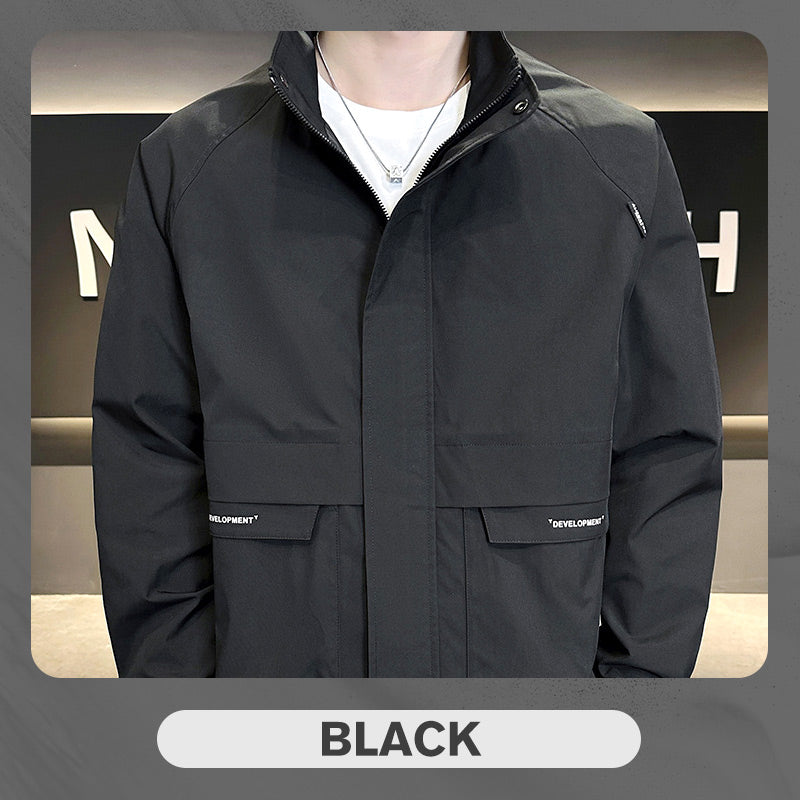BEST SELLING 64%OFF--Men's Stylish Full Zip Jacket with Pockets-9