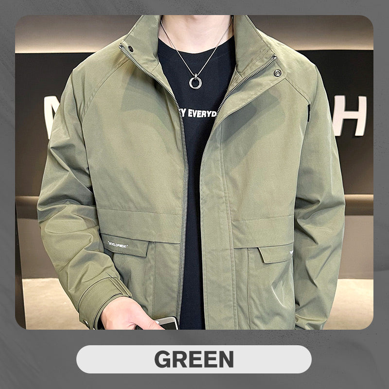 BEST SELLING 64%OFF--Men's Stylish Full Zip Jacket with Pockets-11