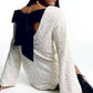 🎁Gift Choice - Long Sleeve Loose Sequined Tie-back Dress-2