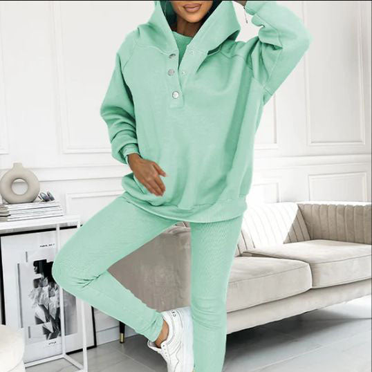 💥New Arrival🏆Hooded Casual and Comfortable Sweatshirt Three-Piece Set-2