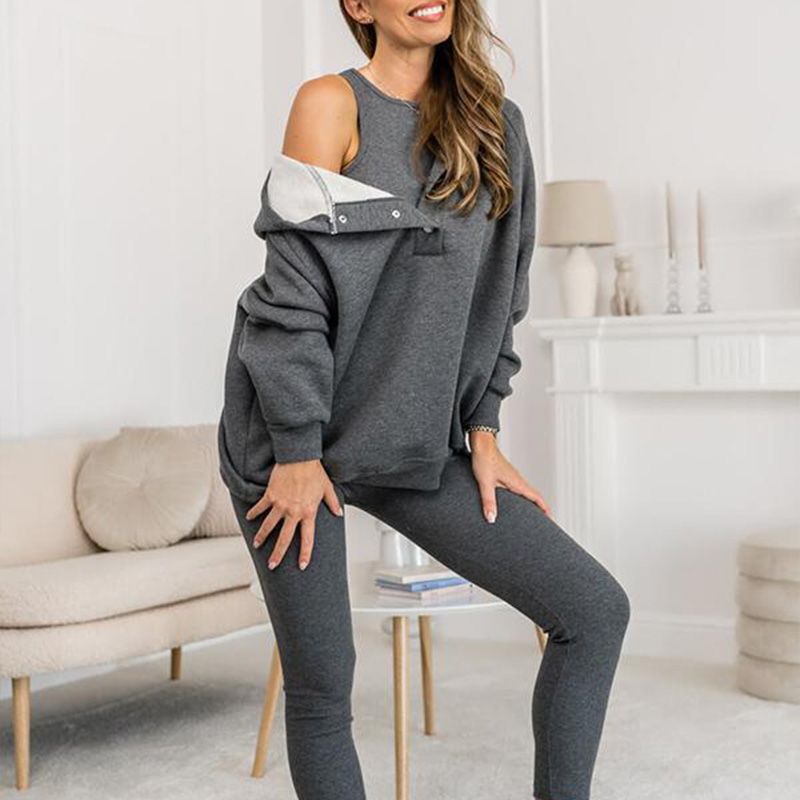 💥New Arrival🏆Hooded Casual and Comfortable Sweatshirt Three-Piece Set-8