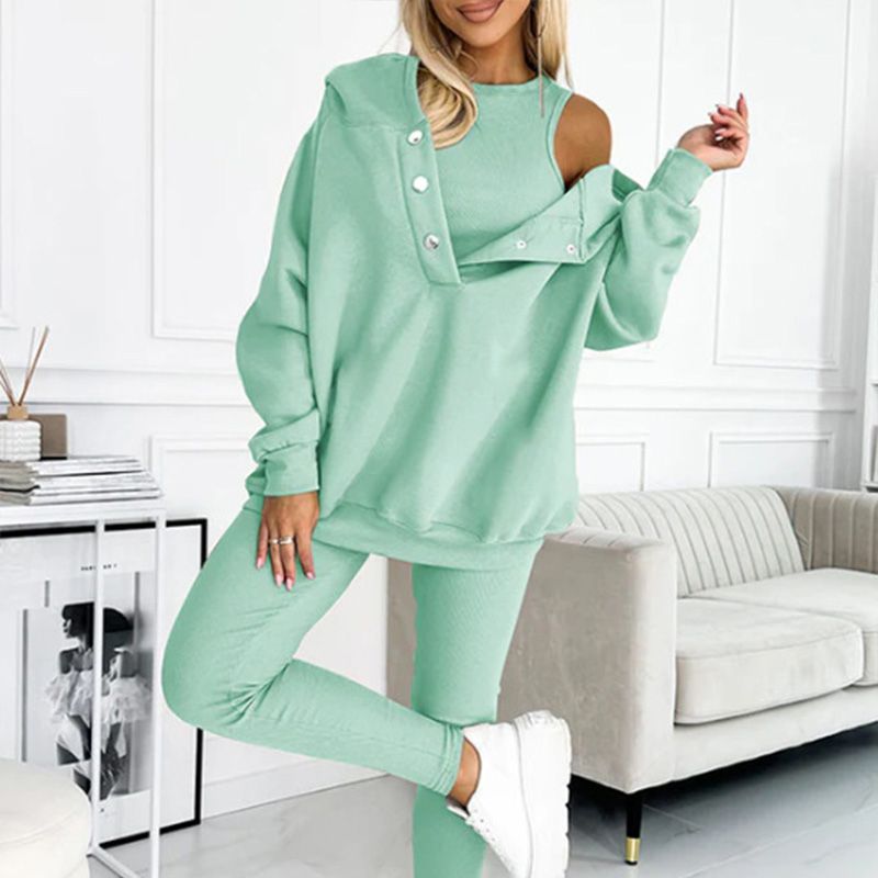 💥New Arrival🏆Hooded Casual and Comfortable Sweatshirt Three-Piece Set-13