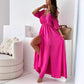 🔥2024 HOT SALE🔥 Women’s Elegant Sexy V Neck Side Slit Dress-10