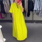 🌷Limited Time 51% OFF💞Women's Loose Fit Maxi Shirt Dress with Pockets-3