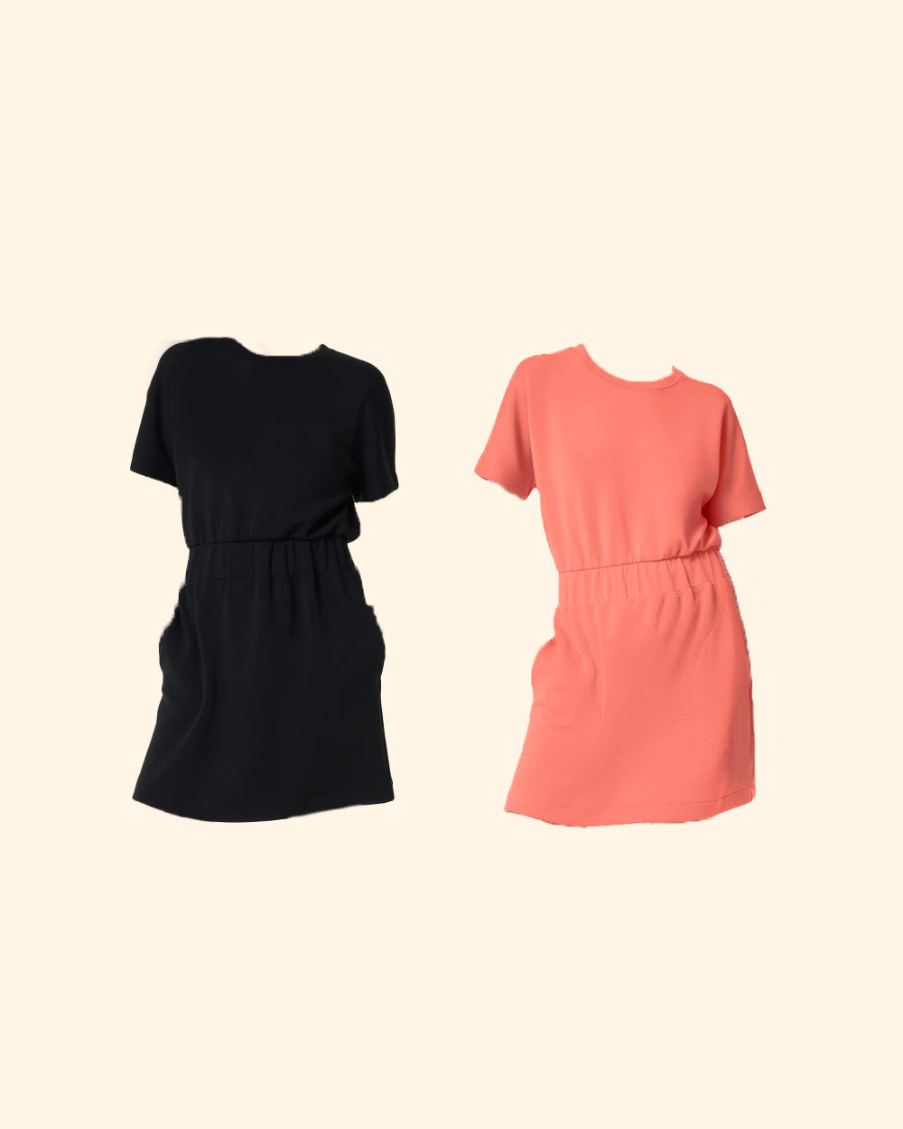 Casual Elastic-Waist T-Shirt Dress👗Buy 2 Free Shipping✈️✈️-4