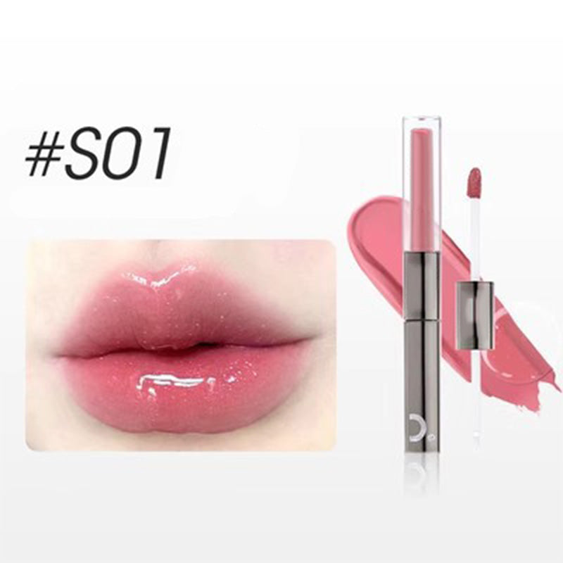 ✨2024 for Best 2 IN 1 Moisturizing Shimmer Waterproof Long Lasting Double Head Lipstick-6