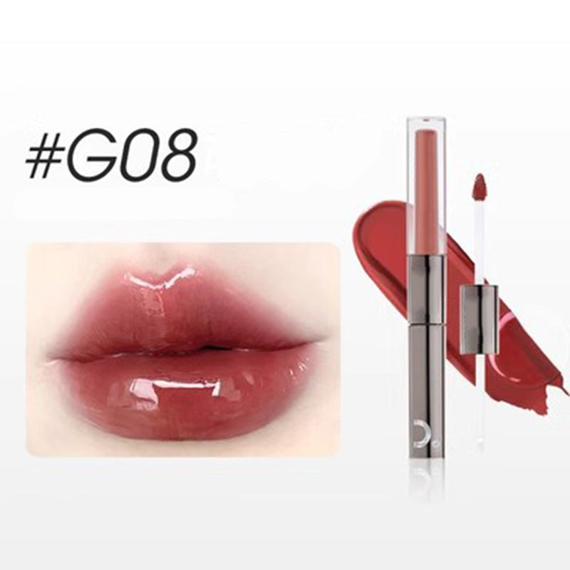 ✨2024 for Best 2 IN 1 Moisturizing Shimmer Waterproof Long Lasting Double Head Lipstick-12