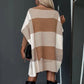 🌷Limited Time 56% OFF💞Women's Color Block Plaid Cape Loose Sweater-3