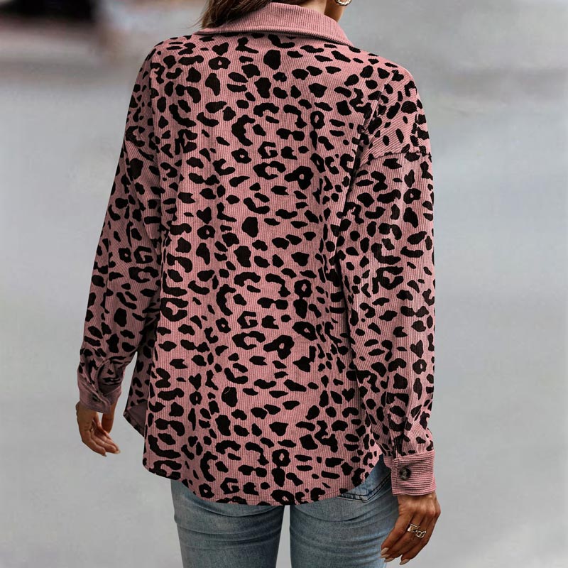 🔥Get 50% Off Today🔥Women's Leopard Print Button Long-sleeve Jacket-9