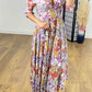 🔥Hot Sale💃Floral Print Tiered Hem Maxi Dress-1