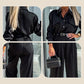 ✨New Arrival✨Women's Casual Long Sleeve Shirt and Loose Pants 2 Piece Set-5