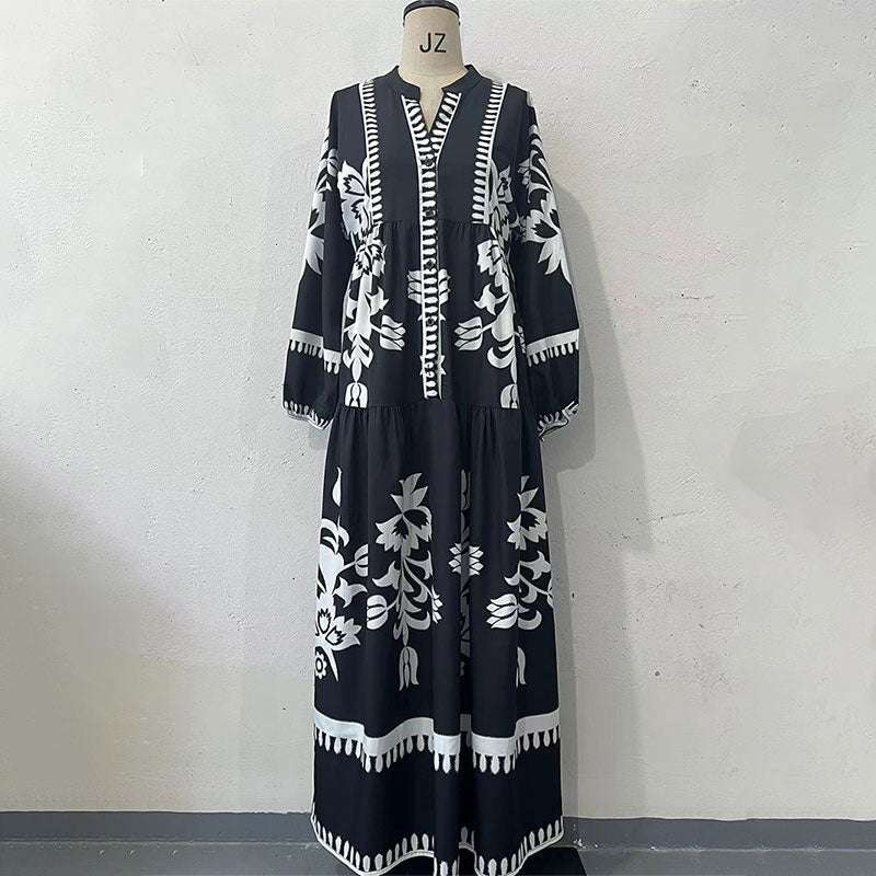 🌷Limited Time 33% OFF💞Women's Retro Maxi Dress-7
