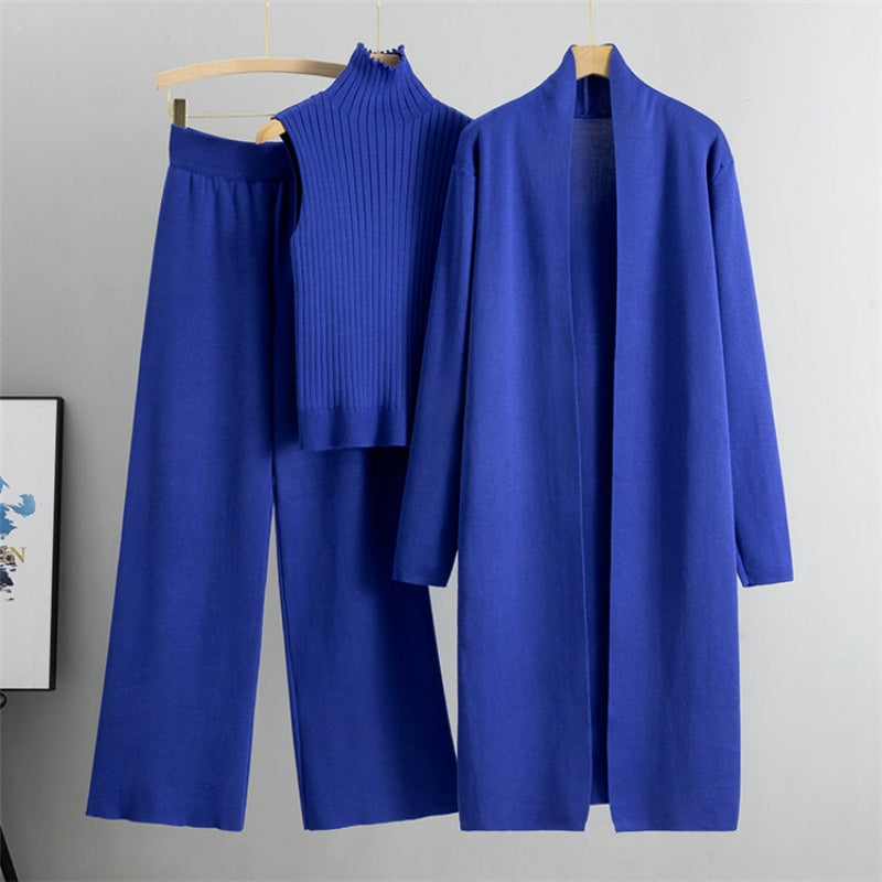 ✅Free Shipping✈️3-Piece Set - Autumn Sleeveless Vest & Cardigan & Trousers-12