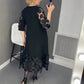 🌷Limited Time 49% OFF💞Plus Size Flared Dress with Dots Decor-1