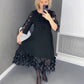 🌷Limited Time 49% OFF💞Plus Size Flared Dress with Dots Decor-2