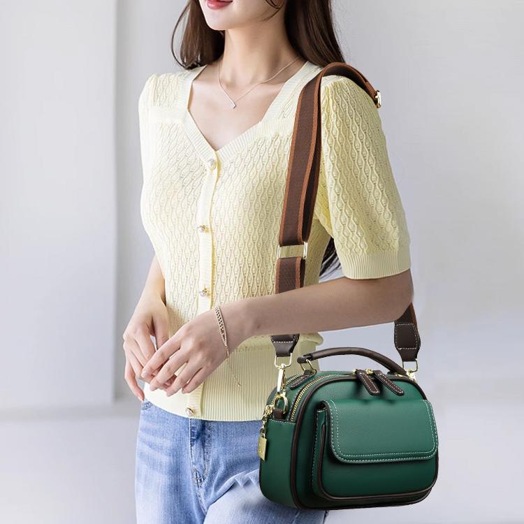 ✨Fashion items✨Elegant Double Layer Wide Strap Crossbody Handbag🔥-1