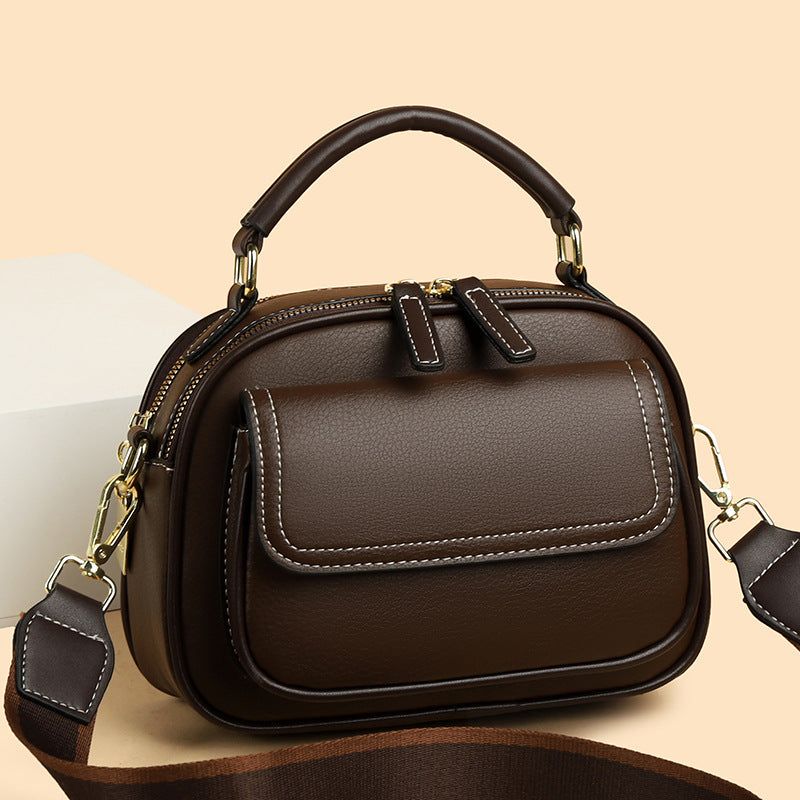 ✨Fashion items✨Elegant Double Layer Wide Strap Crossbody Handbag🔥-5