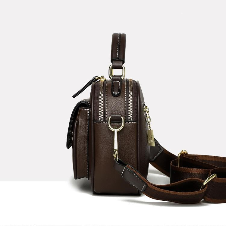 ✨Fashion items✨Elegant Double Layer Wide Strap Crossbody Handbag🔥-4