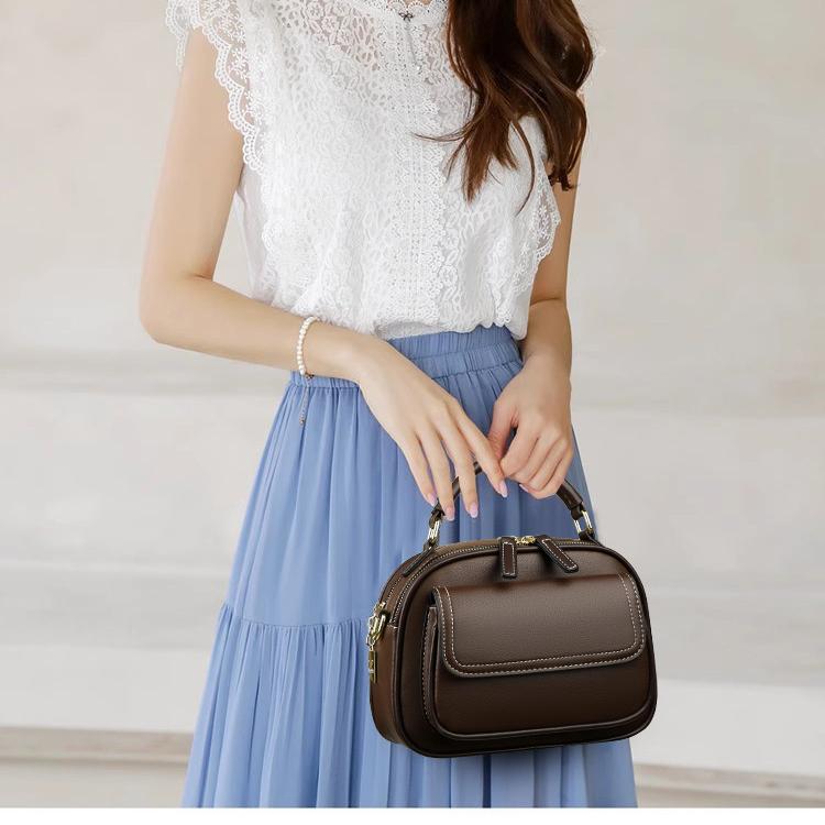 ✨Fashion items✨Elegant Double Layer Wide Strap Crossbody Handbag🔥-2