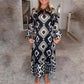 🌷Limited Time 49% OFF💞Women’s Bohemian Casual Printed Long-sleeve Dress-5