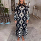 🌷Limited Time 49% OFF💞Women’s Bohemian Casual Printed Long-sleeve Dress-9