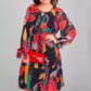 🌷Limited Time 48% OFF💞Long Sleeve Round Neck Lightweight Floral Dress-3