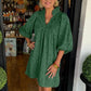 🌷Limited Time 46% OFF💞Solid color carved elegant dress-1