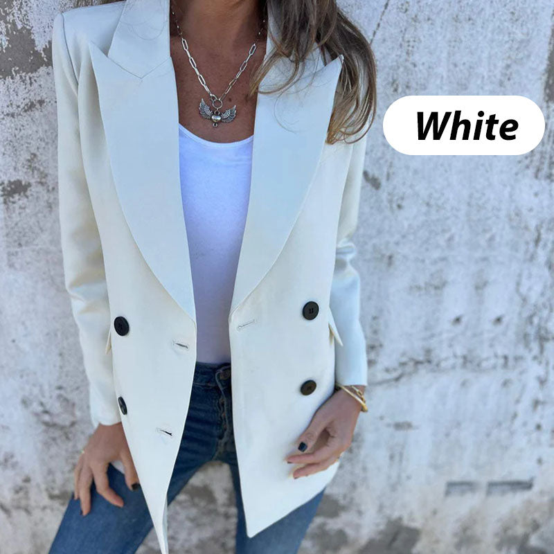 🔥HOT Sale🔥Fashionable Solid Color Long-Sleeve Blazer-11