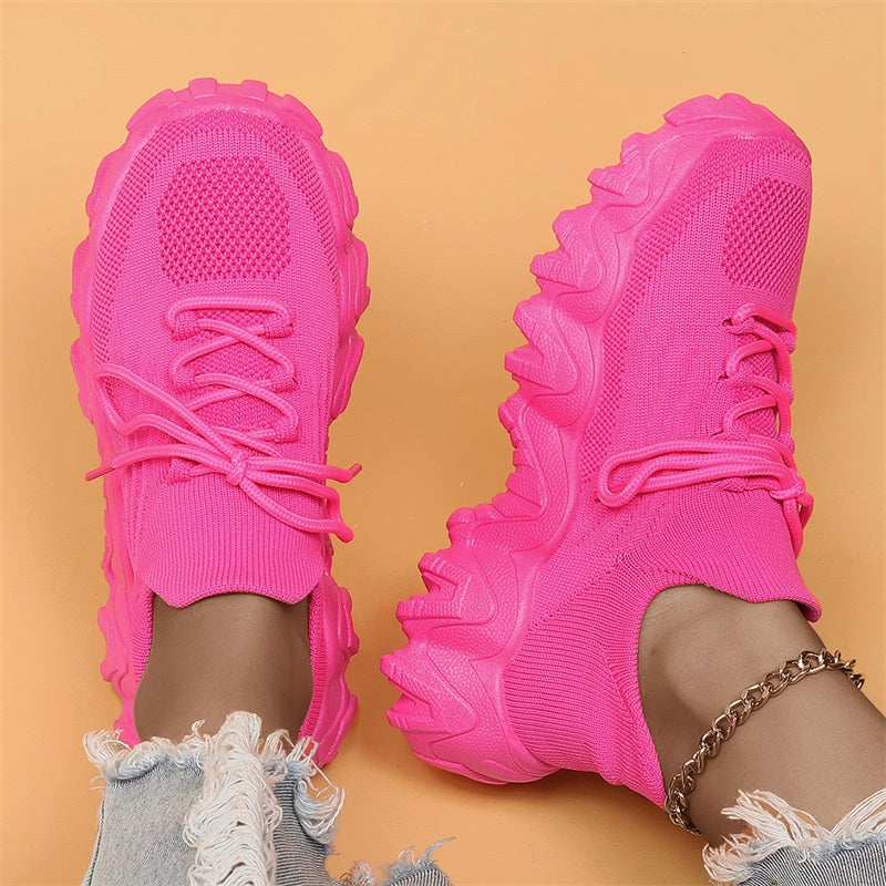 💕Hot Sale 60% OFF💕Women's Woven Mesh Lace-Up Fashion Sneakers-19