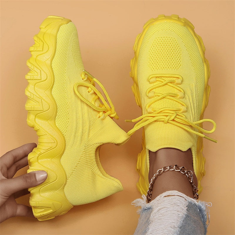 💕Hot Sale 60% OFF💕Women's Woven Mesh Lace-Up Fashion Sneakers-10