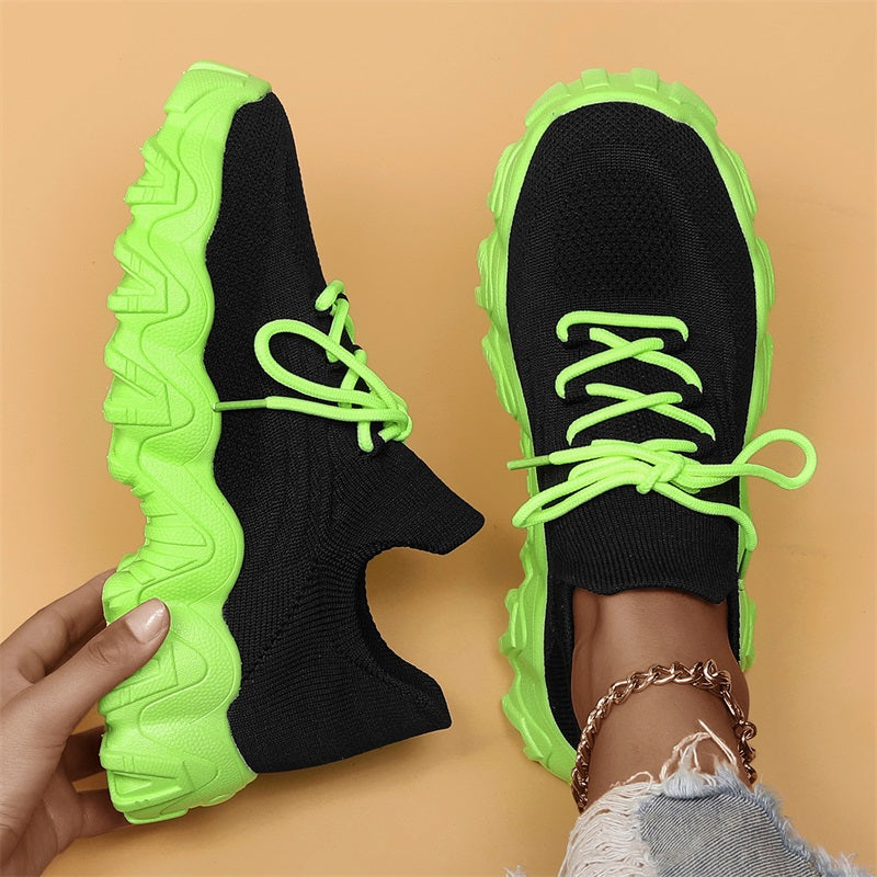💕Hot Sale 60% OFF💕Women's Woven Mesh Lace-Up Fashion Sneakers-17